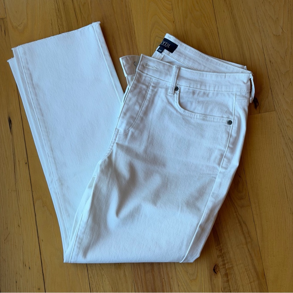 New NYDJ Sheri Ankle Fray Hem Slim Jeans